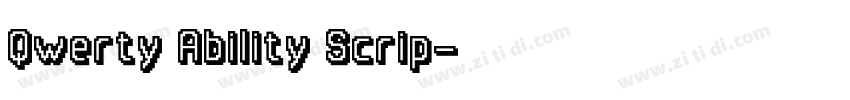 Qwerty Ability Scrip字体转换